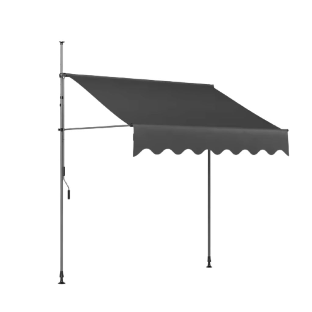Sonnenschutzmarkise – 300 cm – Auch als Balkonmarkise – Terrasse – Gelenkarmmarkise – Ausziehbar – PolyurethanBeschichtung – Höhenve...