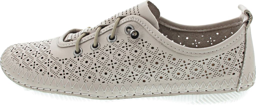 Cosmos Comfort sportlicher Schnürer Beige Produktbild 