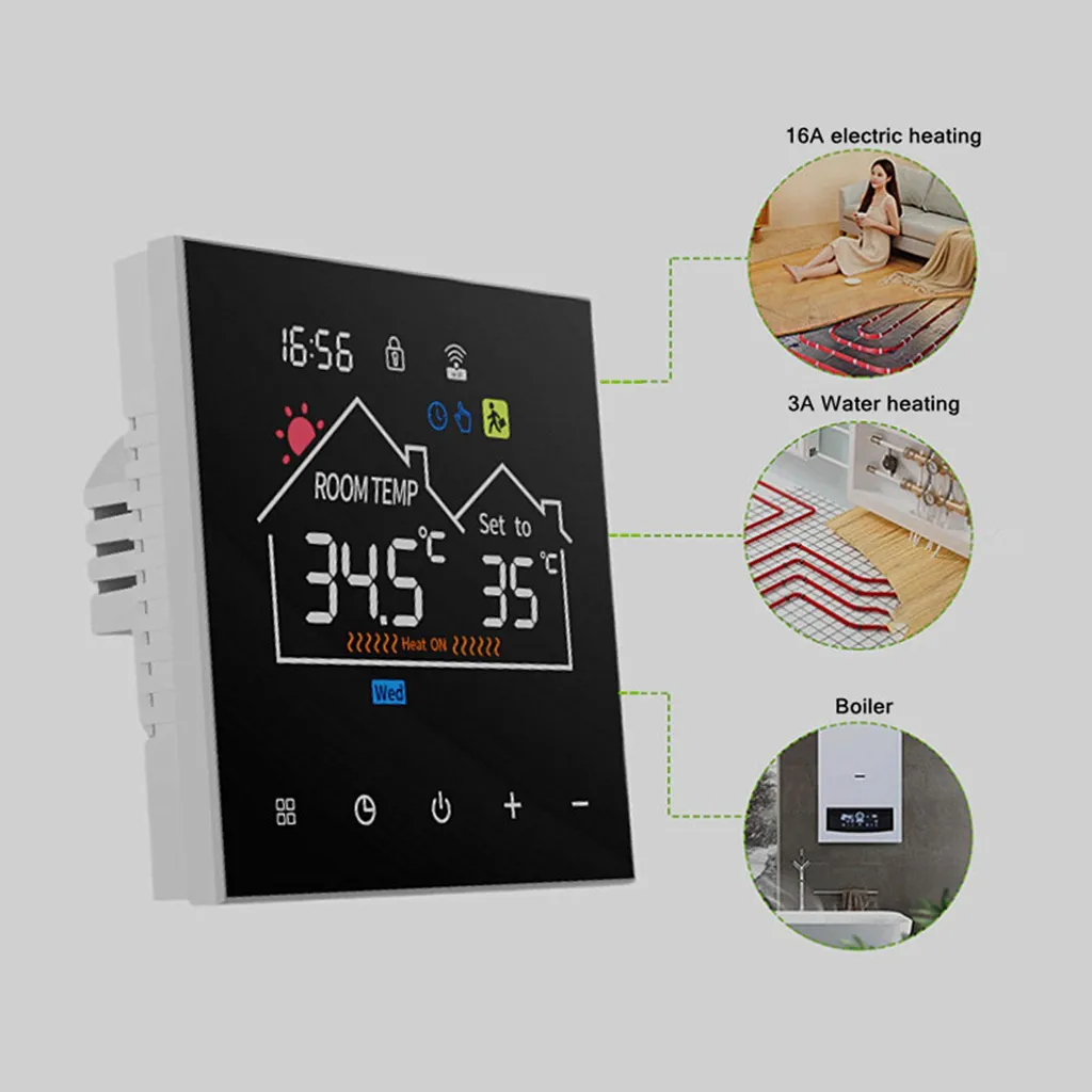 Thermostat numérique programmable et connecté pour chauffage à eau chaude - 5
