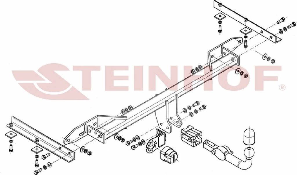 Z546130 Anhängerkupplung passend für CHEVROLET Orlando 01/2011-2018 abnehmbar