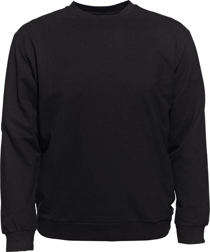 Übergrößen Basic-Sweatshirt AHORN SPORTSWEAR Schwarz 8XL