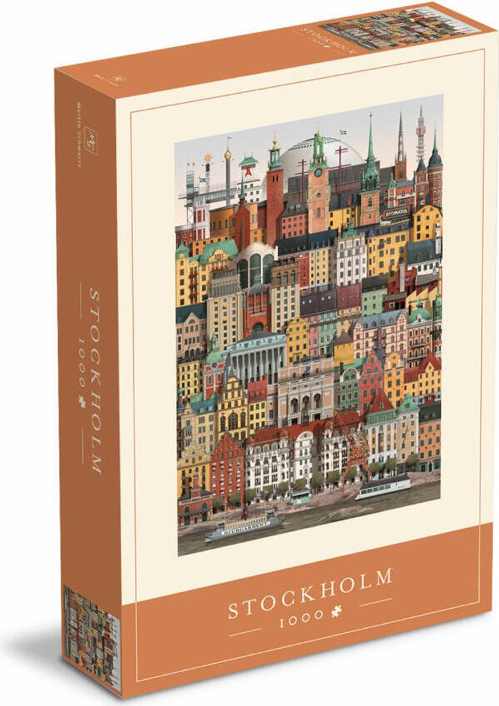 Martin Schwartz Puzzle Štokholm, mesto Puzzle Švédsko, 50 x Obrázok produktu 