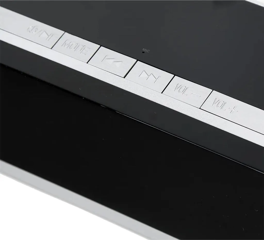 Enceinte Portable 10W Platinet PMGC10A son Stéréo et Finition Argentée