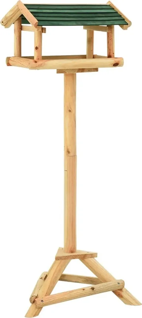 Nichoir pour oiseaux avec support 37x28x100 cm en sapin massif naturel