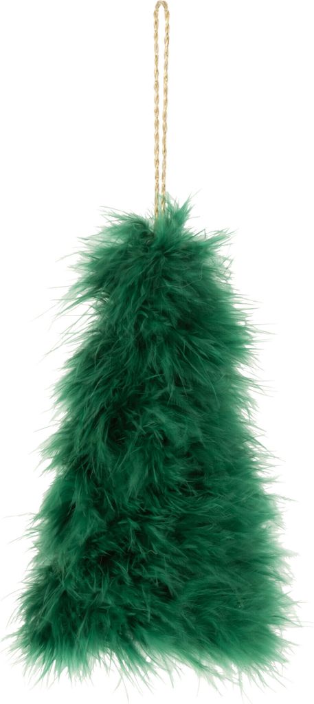 J-Line Weihnachtsbaum Hängend Feder Dunkel Grün