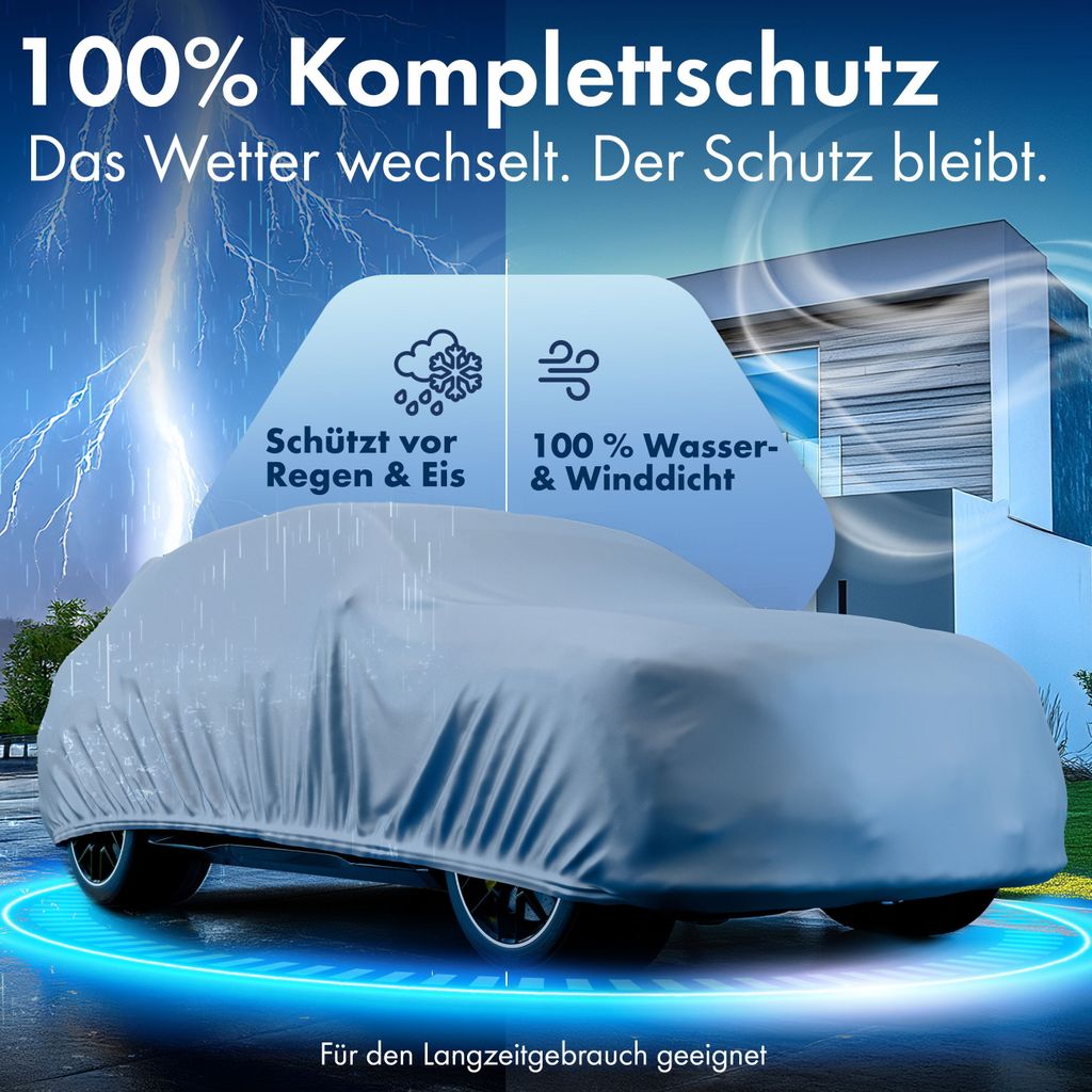 WALSER Auto-Abdeckplane , 100 %wasserdicht ,grau, Größe L In Nordrhein-Westfalen