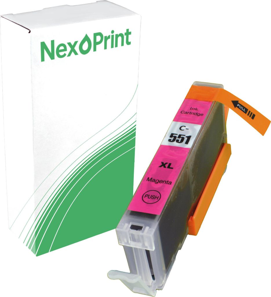 NexoPrint 6445B001 CLI-551XLM magenta Druckerpatronen kompatibel zu Canon Pixma MG 6350 Pixma MG 6420 Pixma MG 6450 ca. 670 Seiten