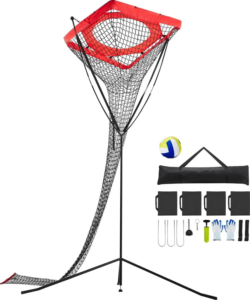Filet de volley-ball portable stable pour progresser en smash et service