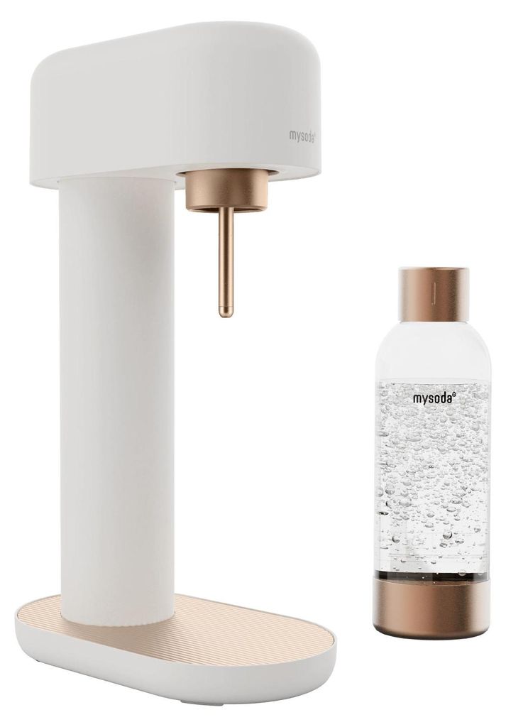Mysoda Ruby 2 Design- Wassersprudler (White/Copper) mit 1L Produktbild 