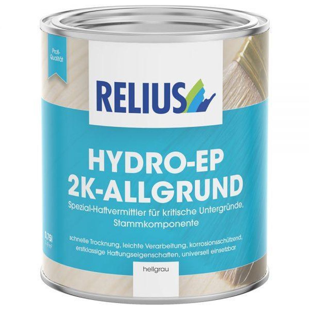 Relius Hydro-EP 2K-Allgrund Komp. B Härter 0,5 kg - Spezial-Haftvermittler für kritische Untergründe