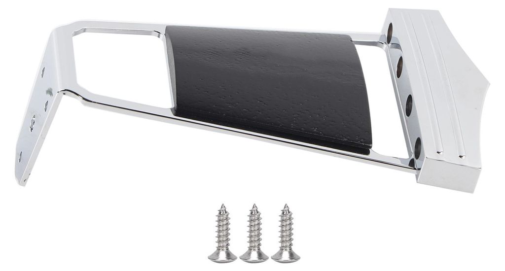 Gitarren-Trapez-Saitenhalter aus Metall und Palisanderholz für 4 Saiten, inklusive Schrauben