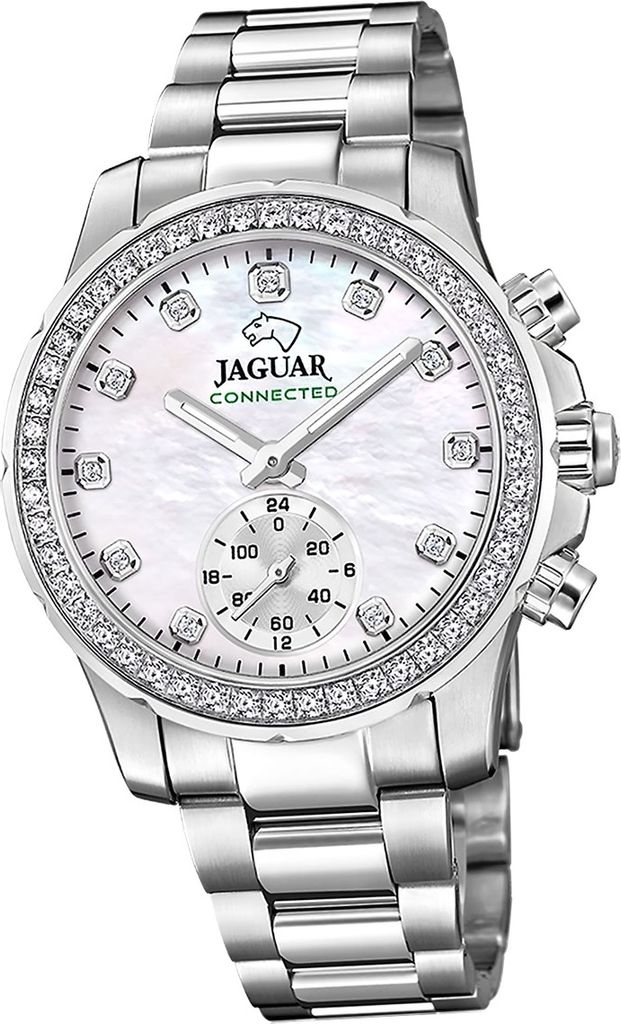 Jaguar Edelstahl Damen Uhr Multifunktion Sport Elegant silber Connected D2UJ980/1