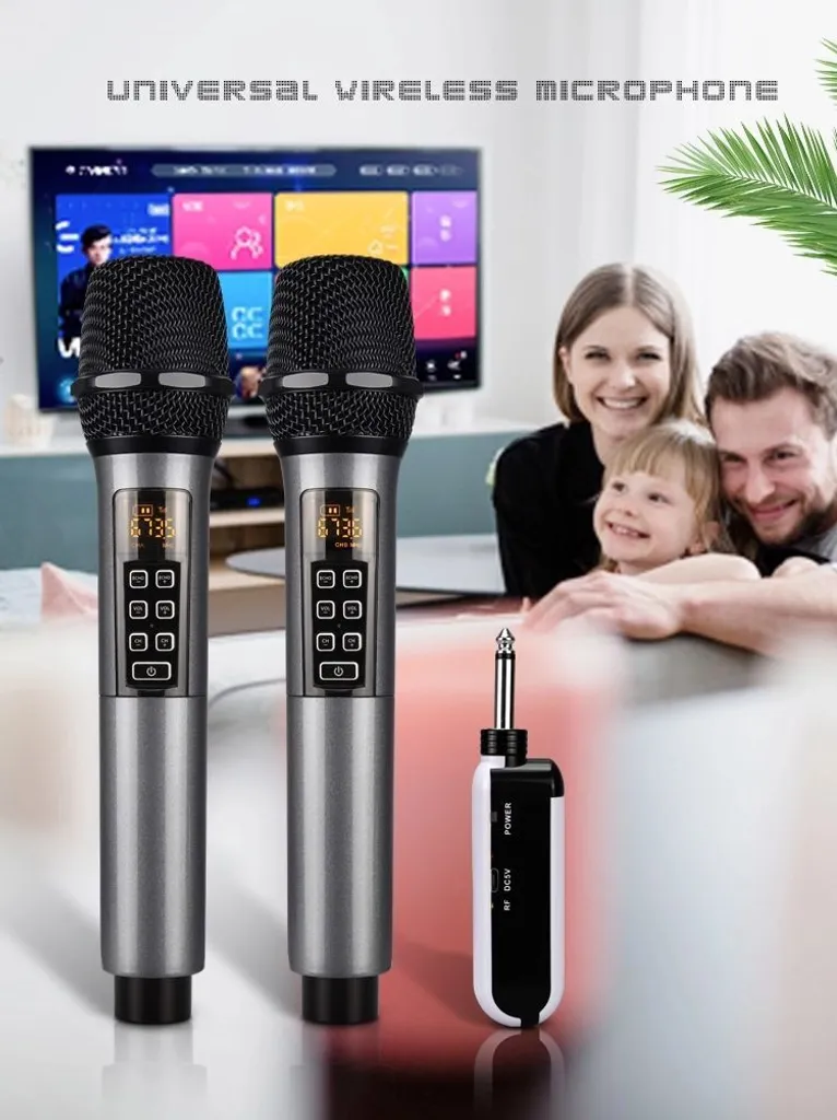 Microphone INF noir anti-interférence pour conférence et karaoké pro - 7