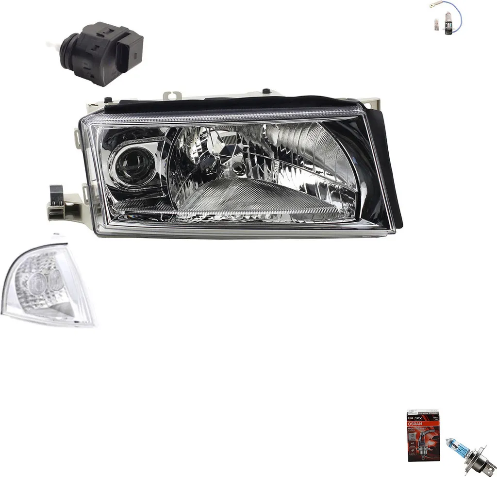 Upgrade Fari Skoda Octavia 1U: Johns + Osram Night Breaker Laser Destro