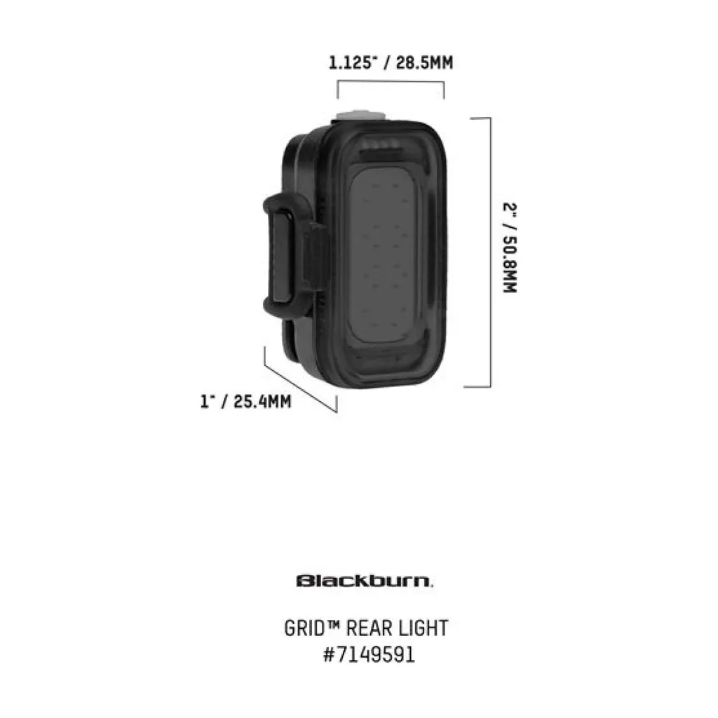 Éclairage vélo Blackburn Grid Rear étanche et rechargeable par USB - 6