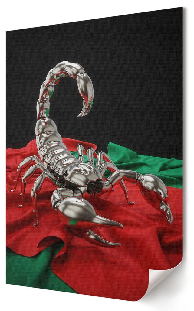 Mechanischer Skorpion- Kunstdruck A2 (42x59 cm) - Industriell, Modern- Wandbild für Wohnzimmer Schlafzimmer & Flur, Modernes Poster Wanddeko, Unge...