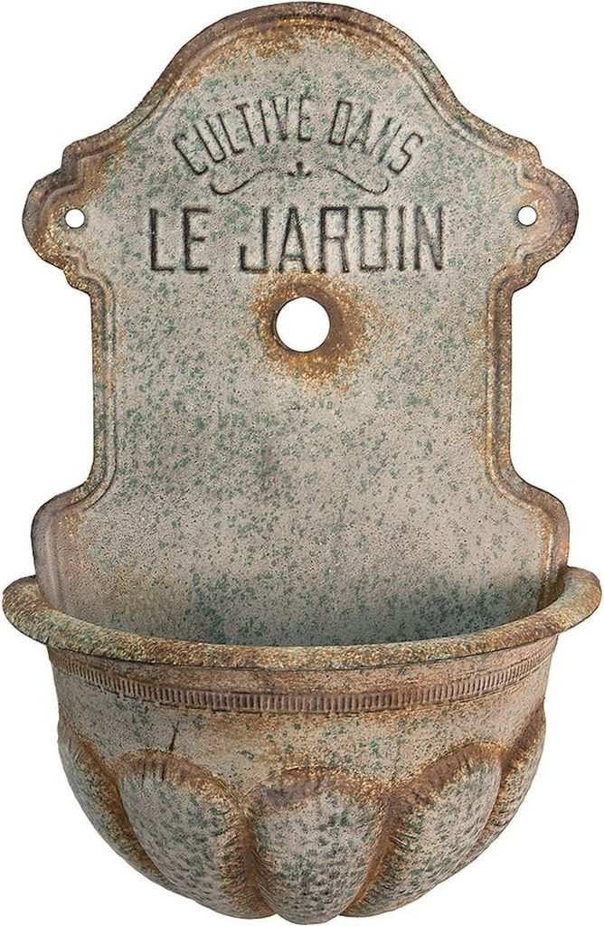 Clayre & Eef Pflanzenhalter 46x24x69 cm Grau Metall Produktbild 