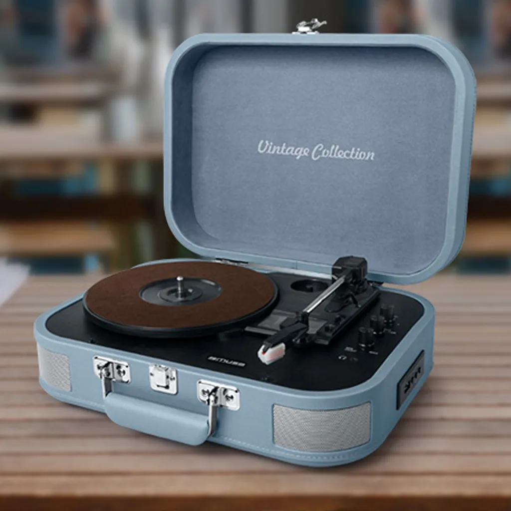 MT-201 BVB Platine vinyle Stéréo BT USB Vintage Bleu clair Muse - 6