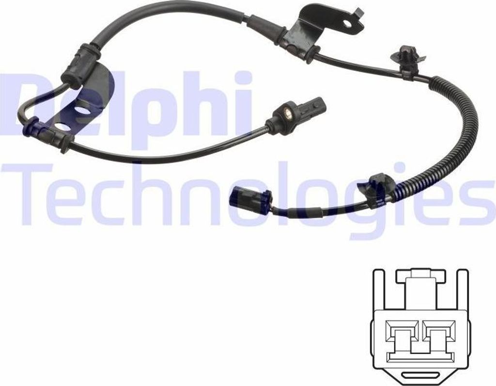 DELPHI ABS Sensor Raddrehzahl Hinten Links für HYUNDAI i30 (FD) SS20803