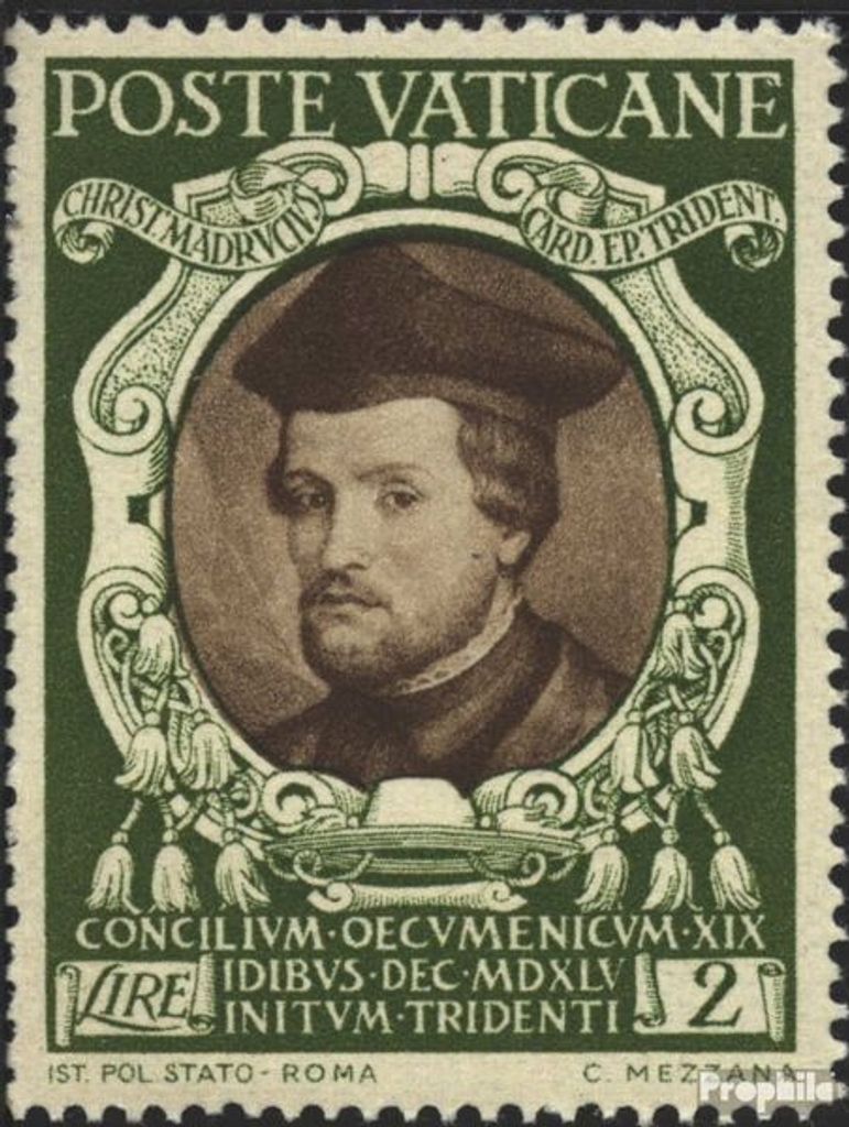 Briefmarken Vatikanstadt 1946 Mi 132 postfrisch 400 Jahre Tridentinisches Ko