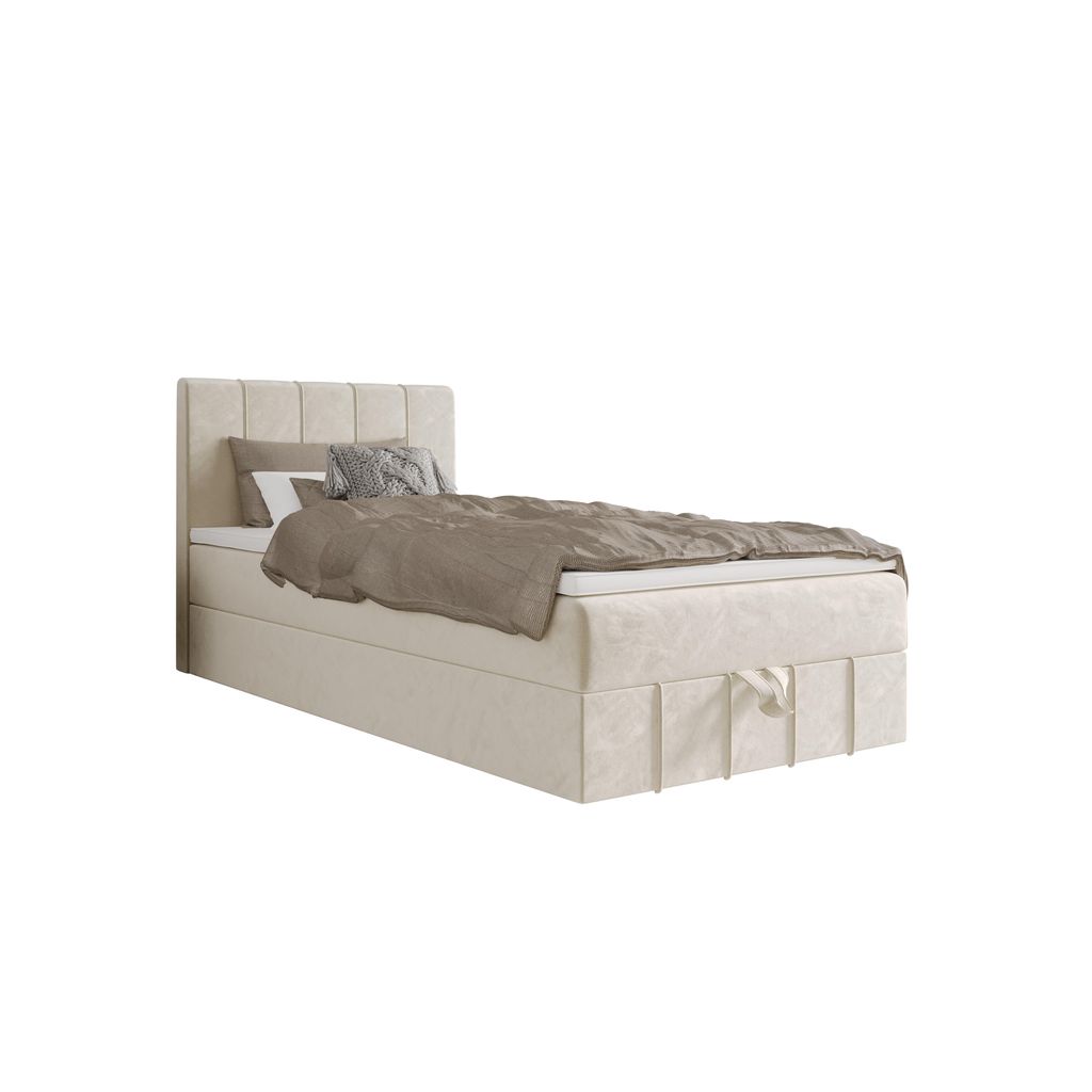 Boxspringbett mit Matratze und Bettkasten Schlafzimmer Bett Atela 80x200 cm