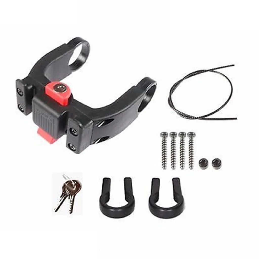 Support Guidon Verrouillable 22-31,8 mm avec Sonnette pour Sacoche E - 2