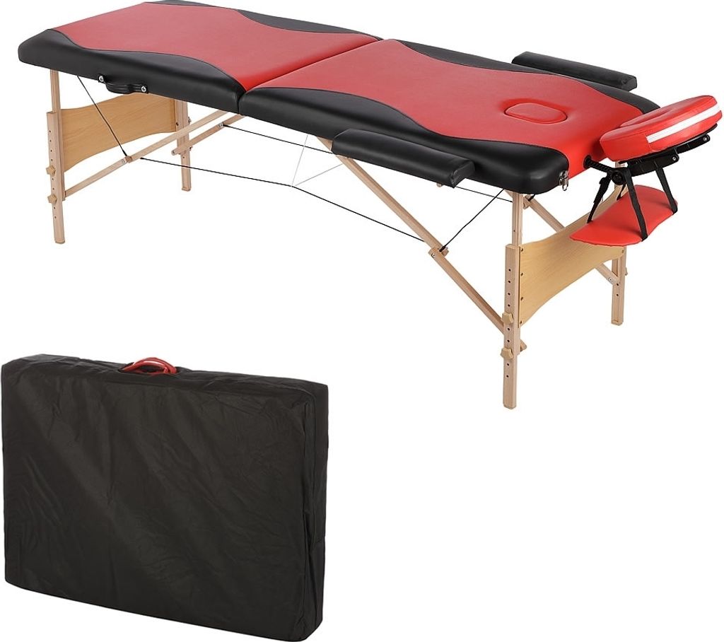 ZEN Massageliege – Klappbare Therapieliege, Mobil, Schwarz, Für Massage & Wellness