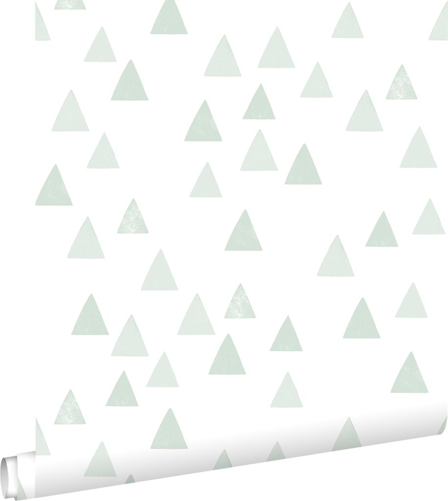 ESTAhome tapety grafické trojúhelníky mátově zelené 53 cm x Obrázek produktu 