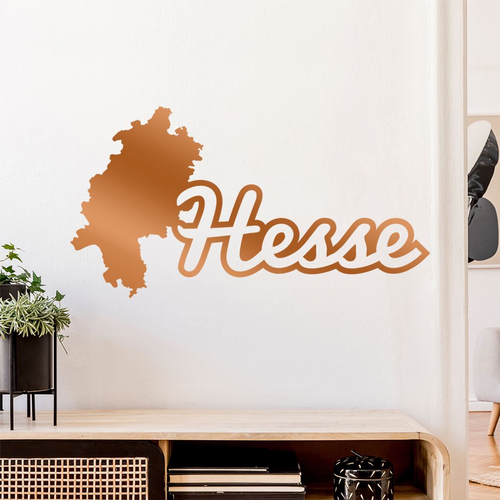 Hesse Hessen Herkunft Wandtattoo Wandaufkleber Wall Sticker - Dekoration, Küche, Wohnzimmer, Schlafzimmer, Badezimmer