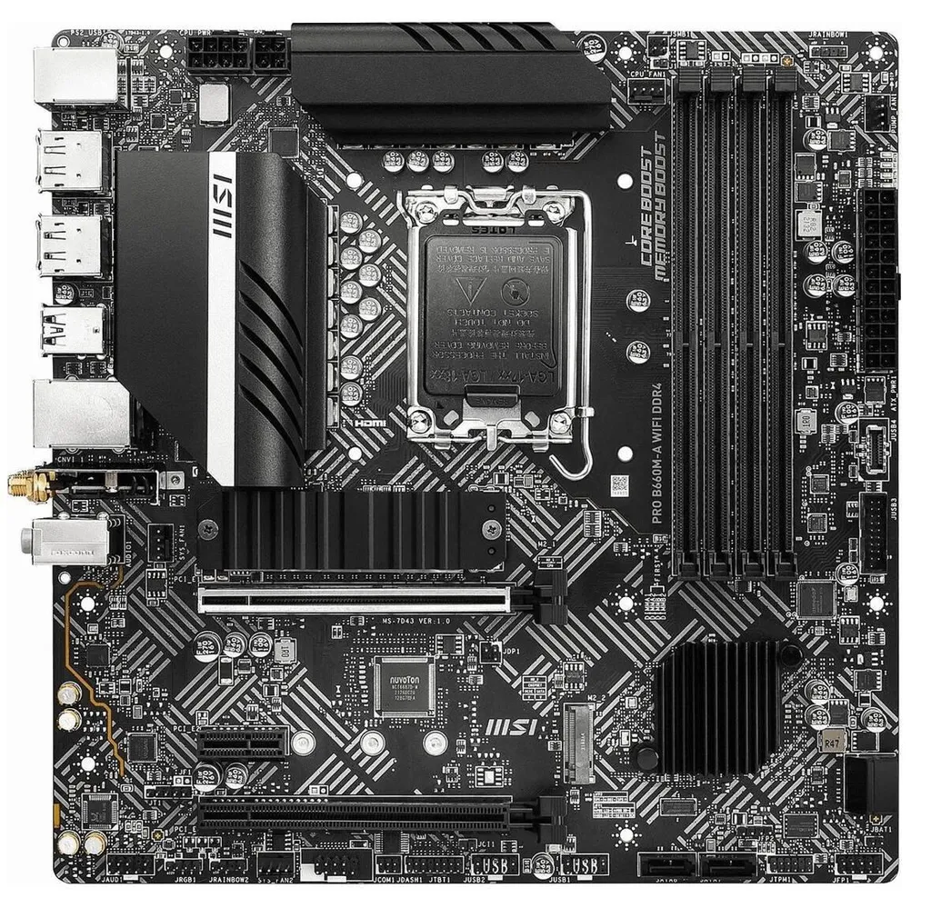 Carte Mère MSI PRO B660M-A WIFI Intel B660 Socket LGA1700 Format Compact - 3