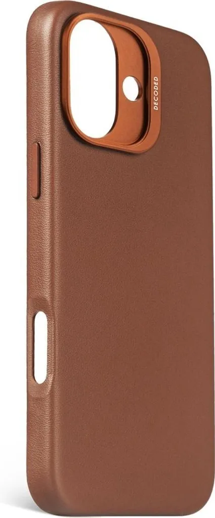 Protection iPhone 16 Plus cuir Decoded - Idéal pour usage quotidien Pro Brun - 8