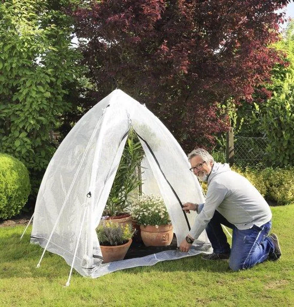 Tente d'hivernage à double isolation taille M robuste et translucide