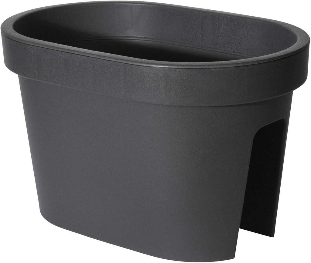 mucHome Balkonkasten für Geländer in Anthrazit Blumenkasten Produktbild 
