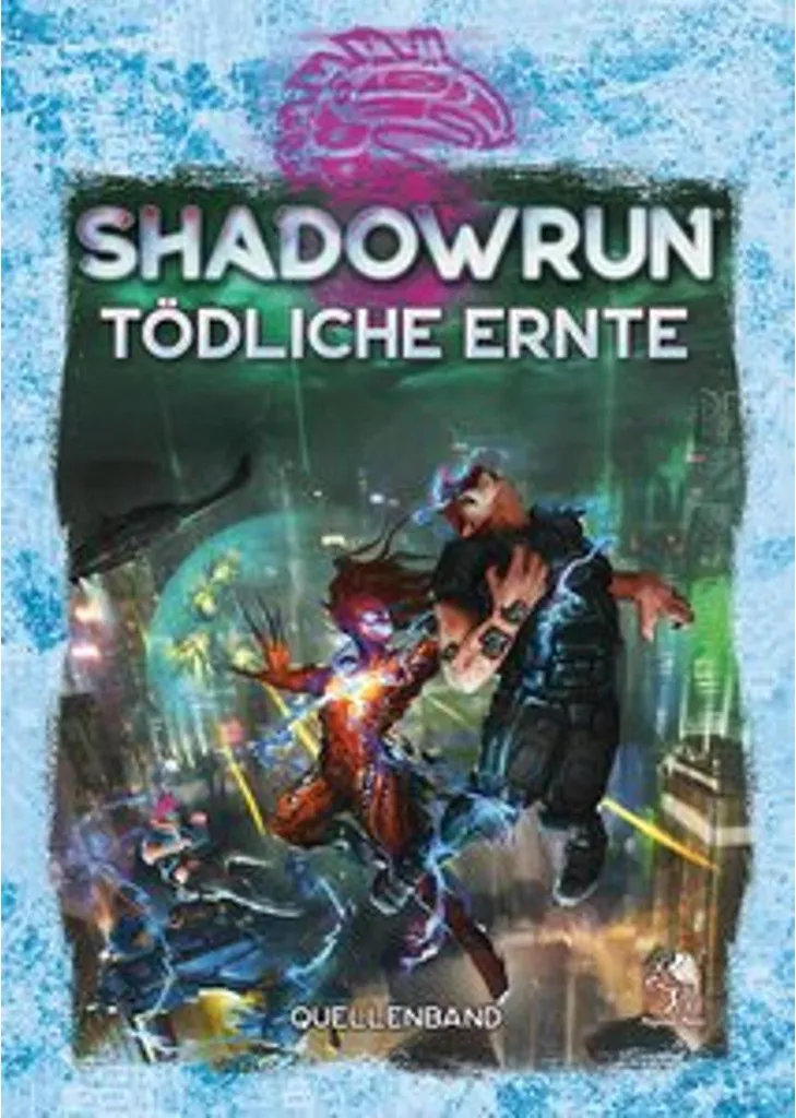 Livre Shadowrun Tödliche Ernte hardback roman de jeu de rôle allemand