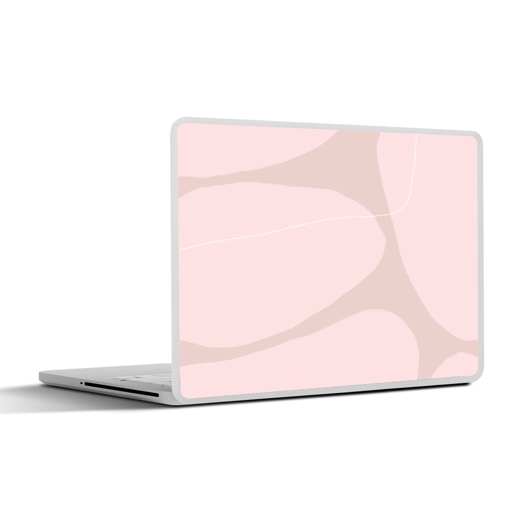 MuchoWow Laptop Aufkleber Sticker Cover Rosa - Geometrische Formen - Abstrakt 31x22.5 cm - Laptop-Deko