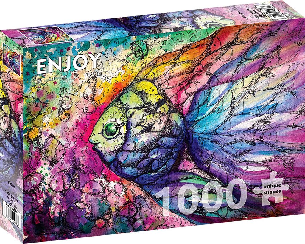 Enjoy Puzzle Puzzle Fishes - 1000 Teile buntes Spielzeug