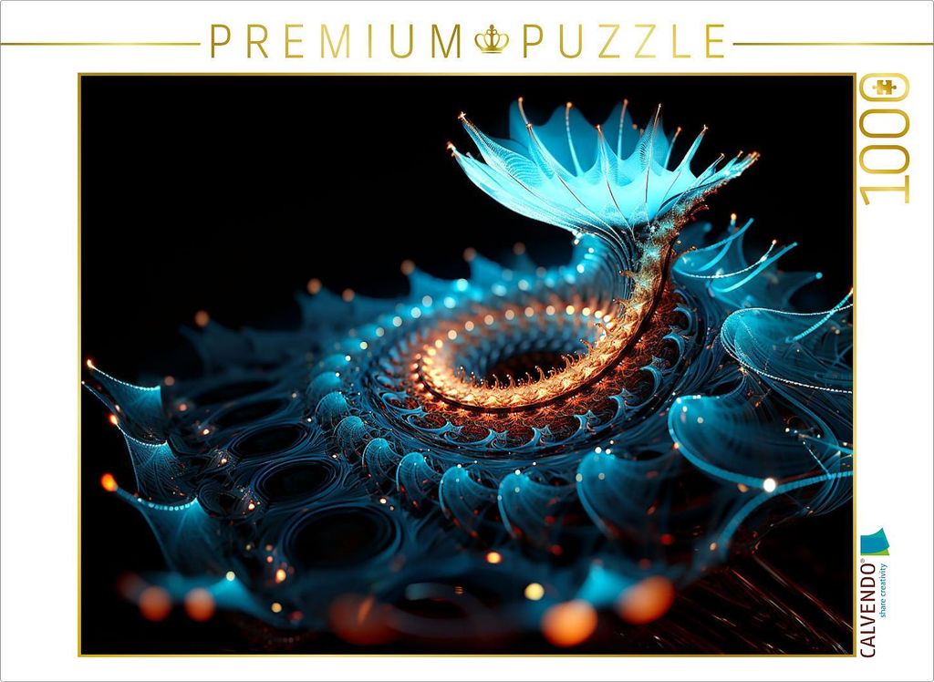 CALVENDO Puzzle Organische Fibonacci Struktur | 1000 Teile Lege-Größe 64x48cm Foto-Puzzle für glückliche Stunden
