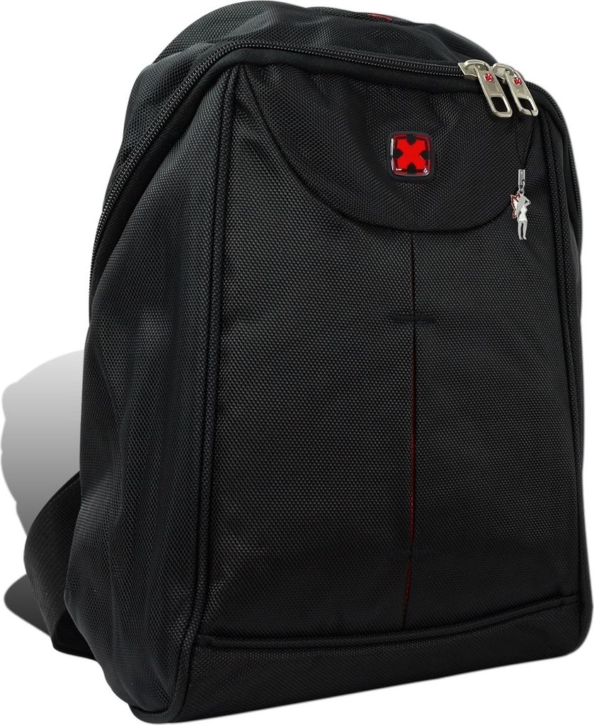Travel N Meet Polyester Rucksack Damen Herren Sporttasche schwarz 26x12x31 D2ORD4200S