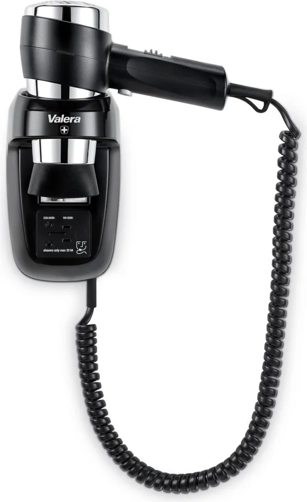Valera Action Protect 1600 Shaver Black: Phon con Presa Rasoio 1600W