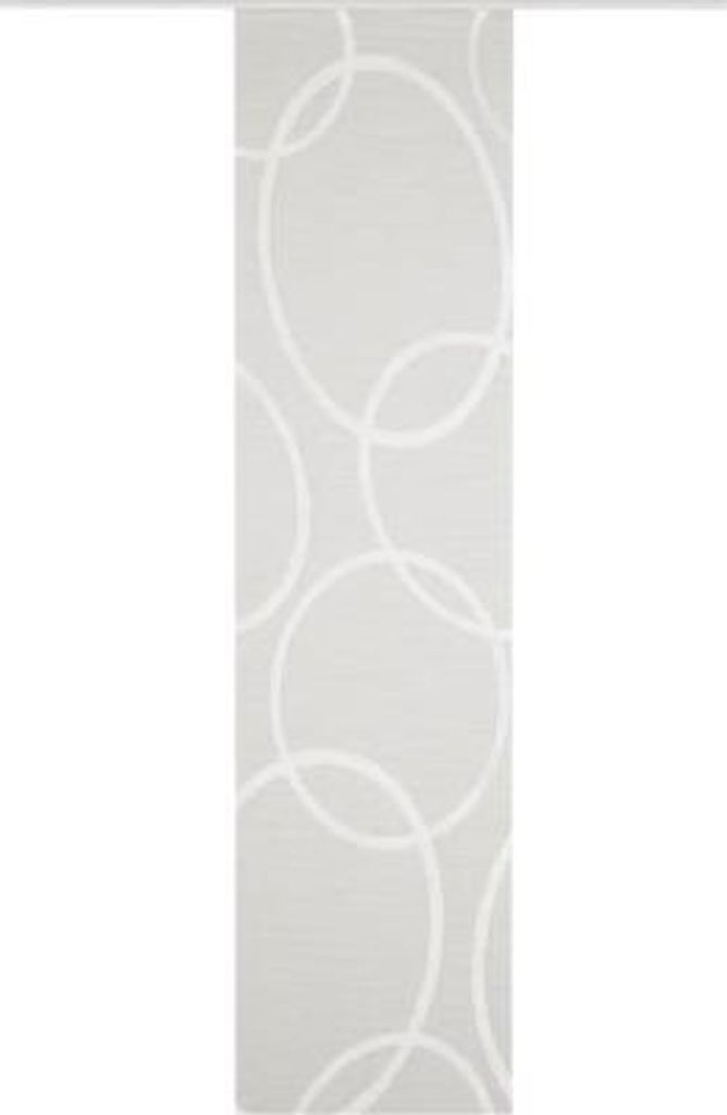 Schiebegardine Pinalo grau halbtransparent 60x225 cm