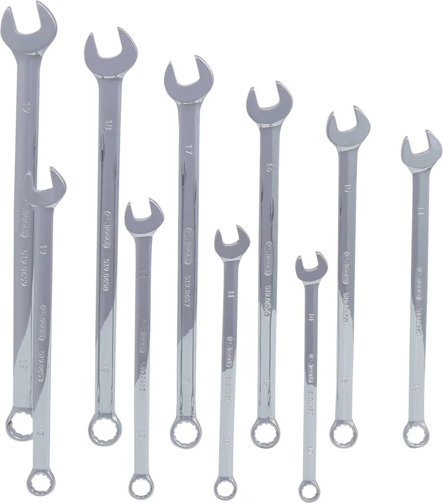 Jeu de clés mixtes KS Tools pour mécanique automobile et serrage difficile