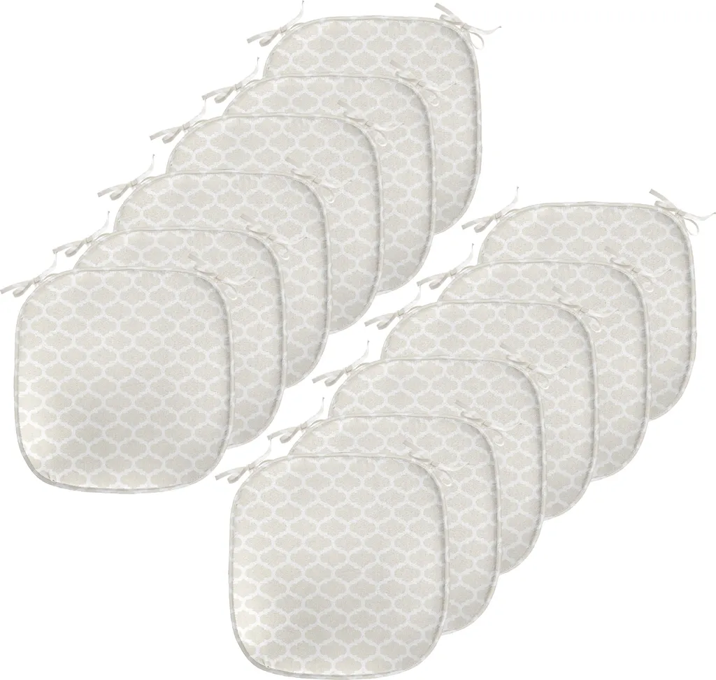 Cuscini Sedie Decorativi ABAKUHAUS 40x40 Set 12 | Beige Elegante