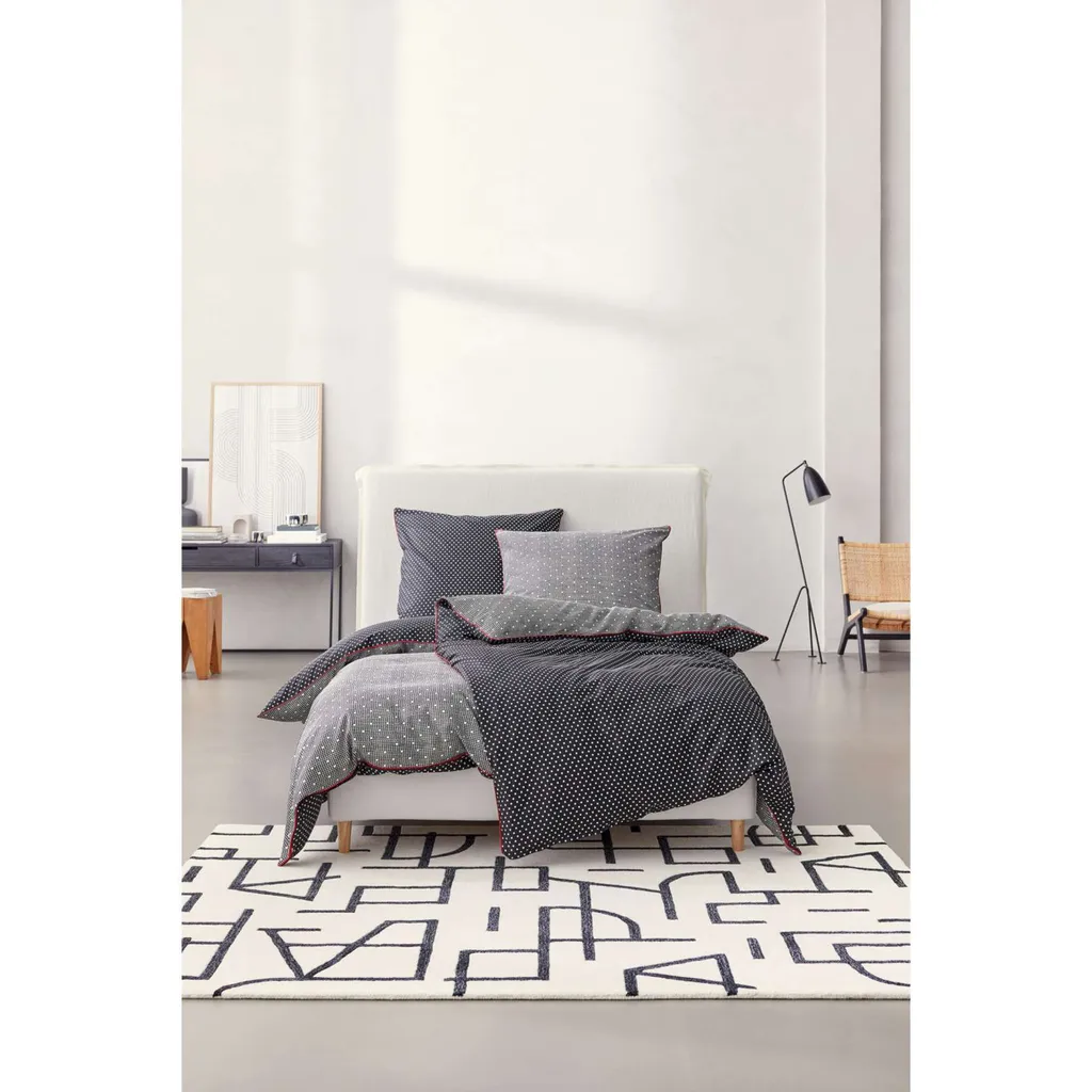 Couette ESPRIT HERITAGE Noir 155x220 cm : Literie Toutes Saisons Chic