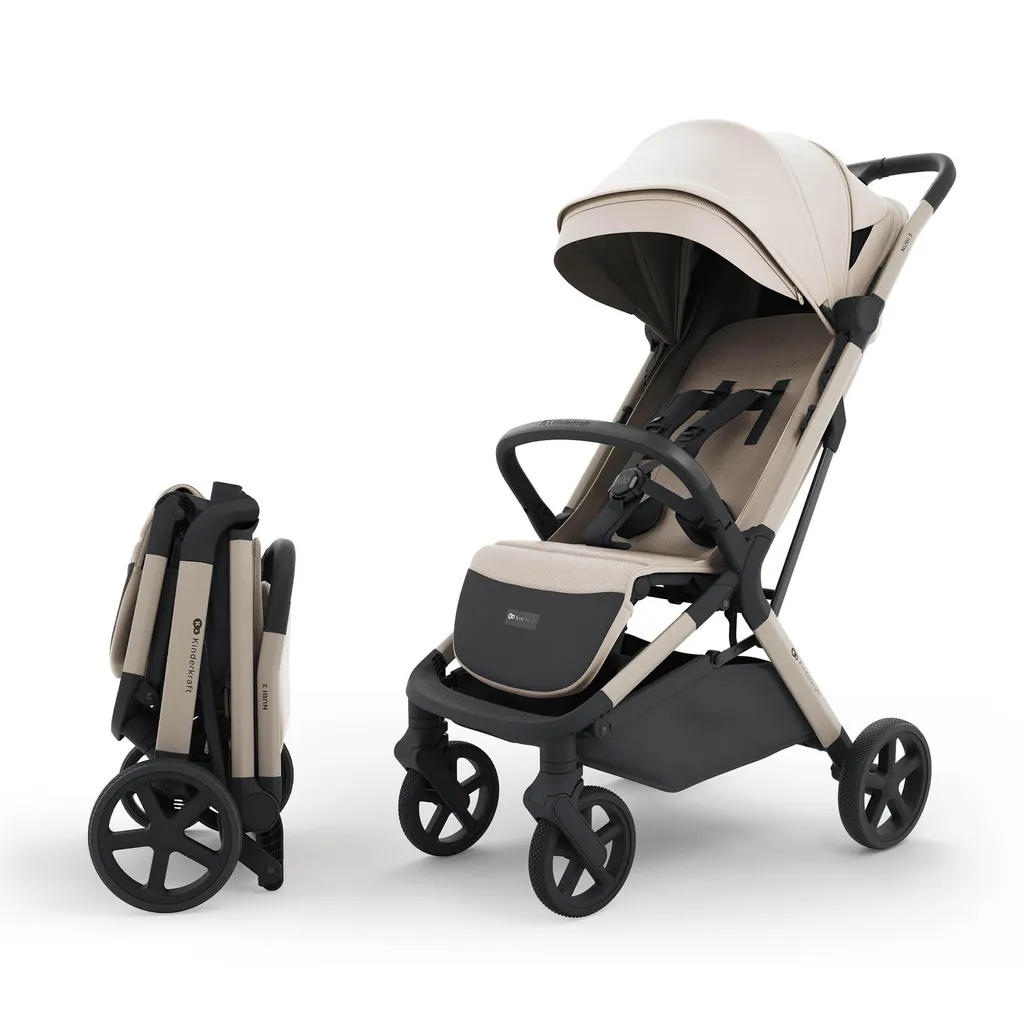 Poussette de Voyage Compacte Kinderkraft Nubi 3 Sand Beige