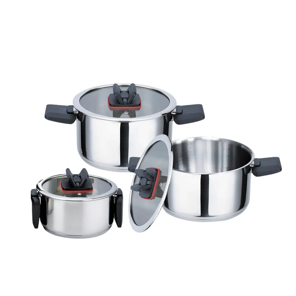 Set Pentole Maestro MR-3531-6: Design Acciaio Specchio per Induzione
