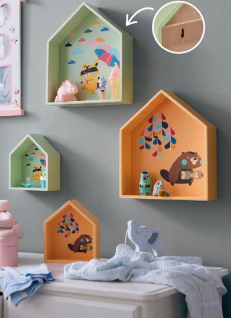 Kuniboo Kinderregal Set 2 teilig, Wandregal, Design:Biber Produktbild 