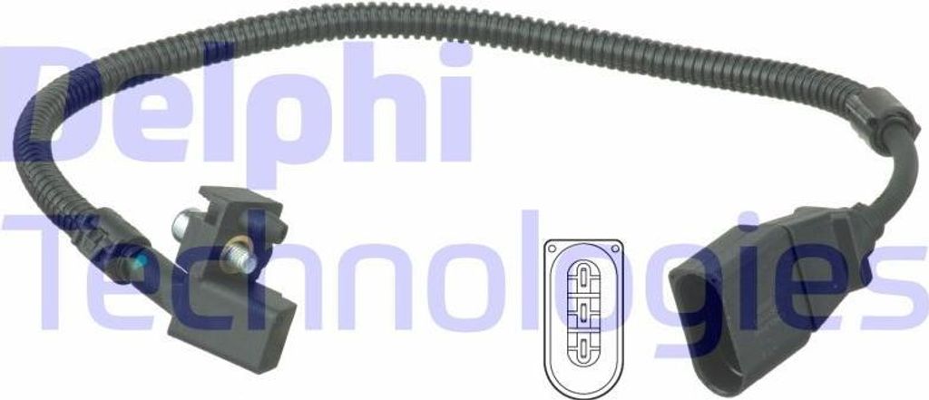 DELPHI SS11172 Impulsgeber, Kurbelwelle OE 030957147A kompatibel mit A2, Cordoba, Ibiza, Leon, Toledo, Fabia, Octavia, Bora, Golf IV, New Beetle, P...