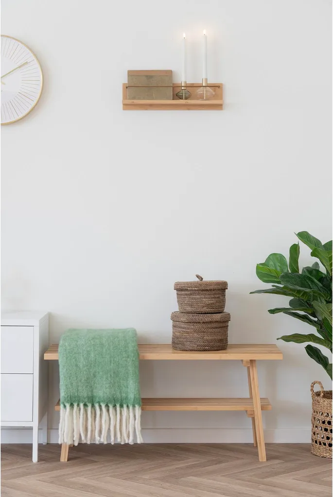Étagère murale en chêne naturel Ember 45cm au design épuré
