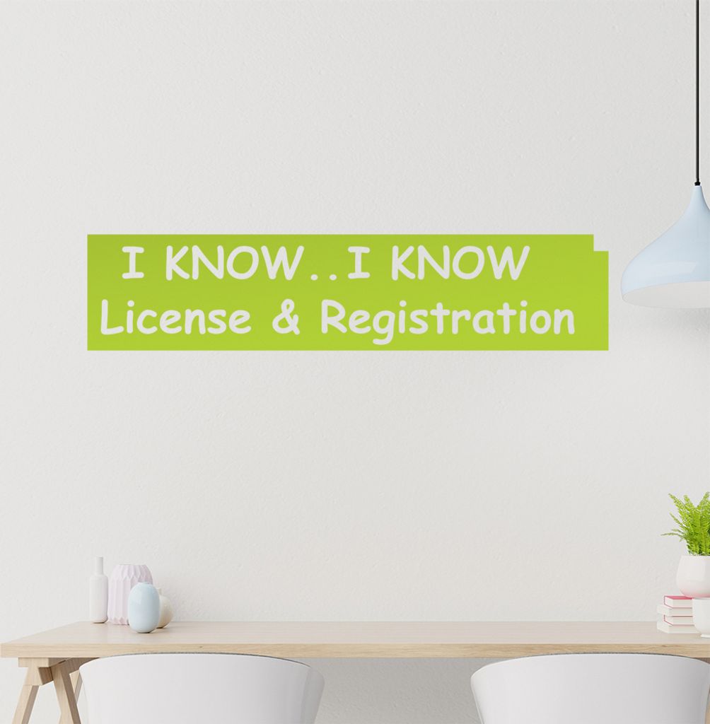 I know, Iknow ... Wandtattoo in 6 Größen - Wandaufkleber Wall Sticker - Dekoration, Küche, Wohnzimmer, Schlafzimmer, Badezimmer