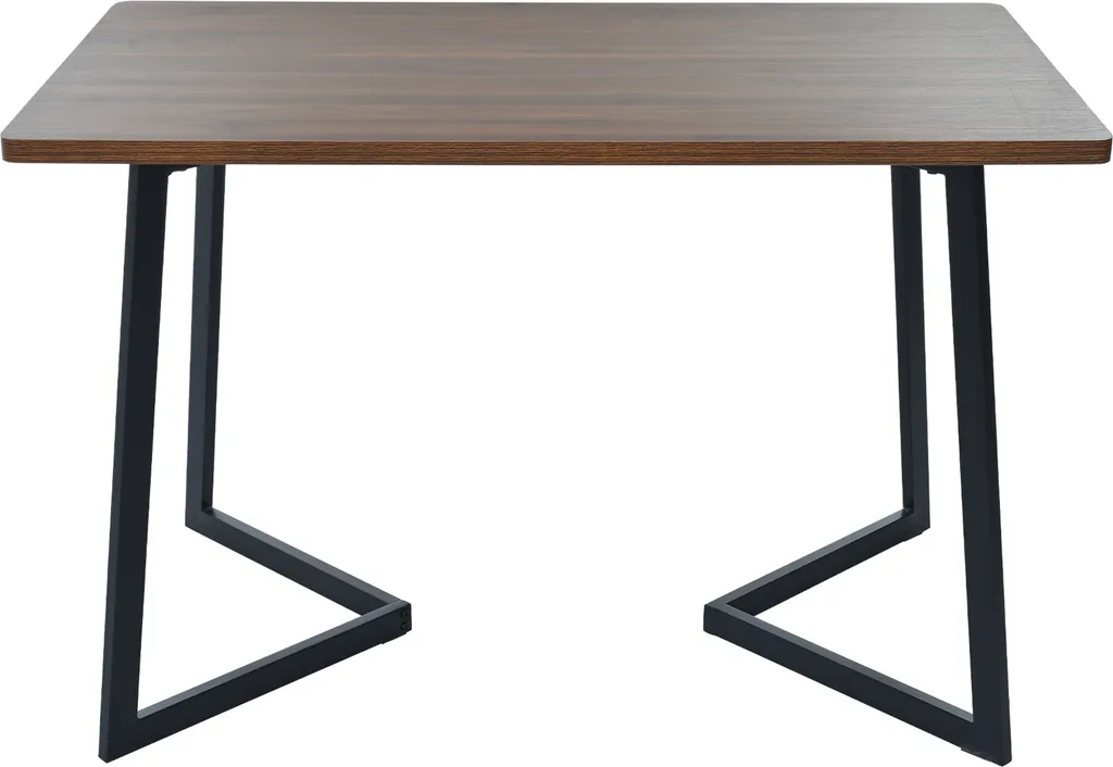 Tavolo Sweiko 117x68 Nero/Noce - Soluzione Smart per Piccoli Soggiorni